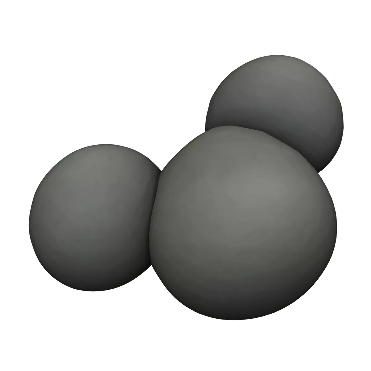 A cluster of rounded gray pebbles on a yellow tiled platform.
